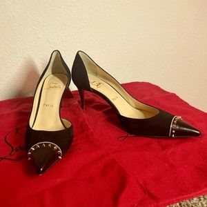 Christian Louboutin Suede Kid Culturella 70 Pumps Sz 7.5 (38)